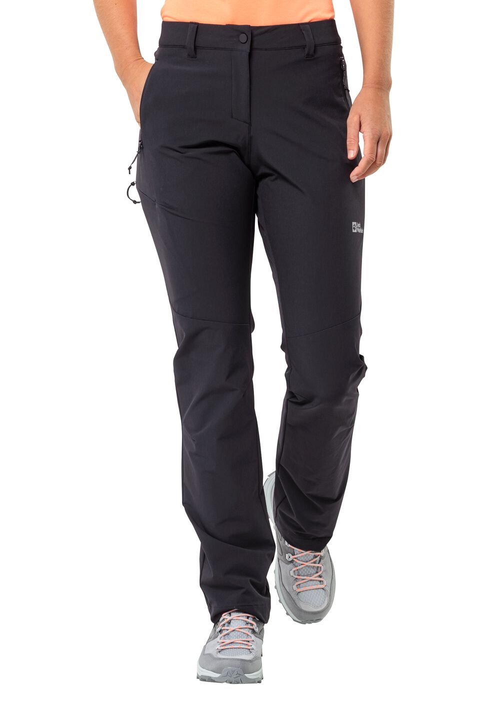 Jack Wolfskin Softshell-Wanderhose Damen Holdsteig Pants Women 34 schwarz black von Jack Wolfskin