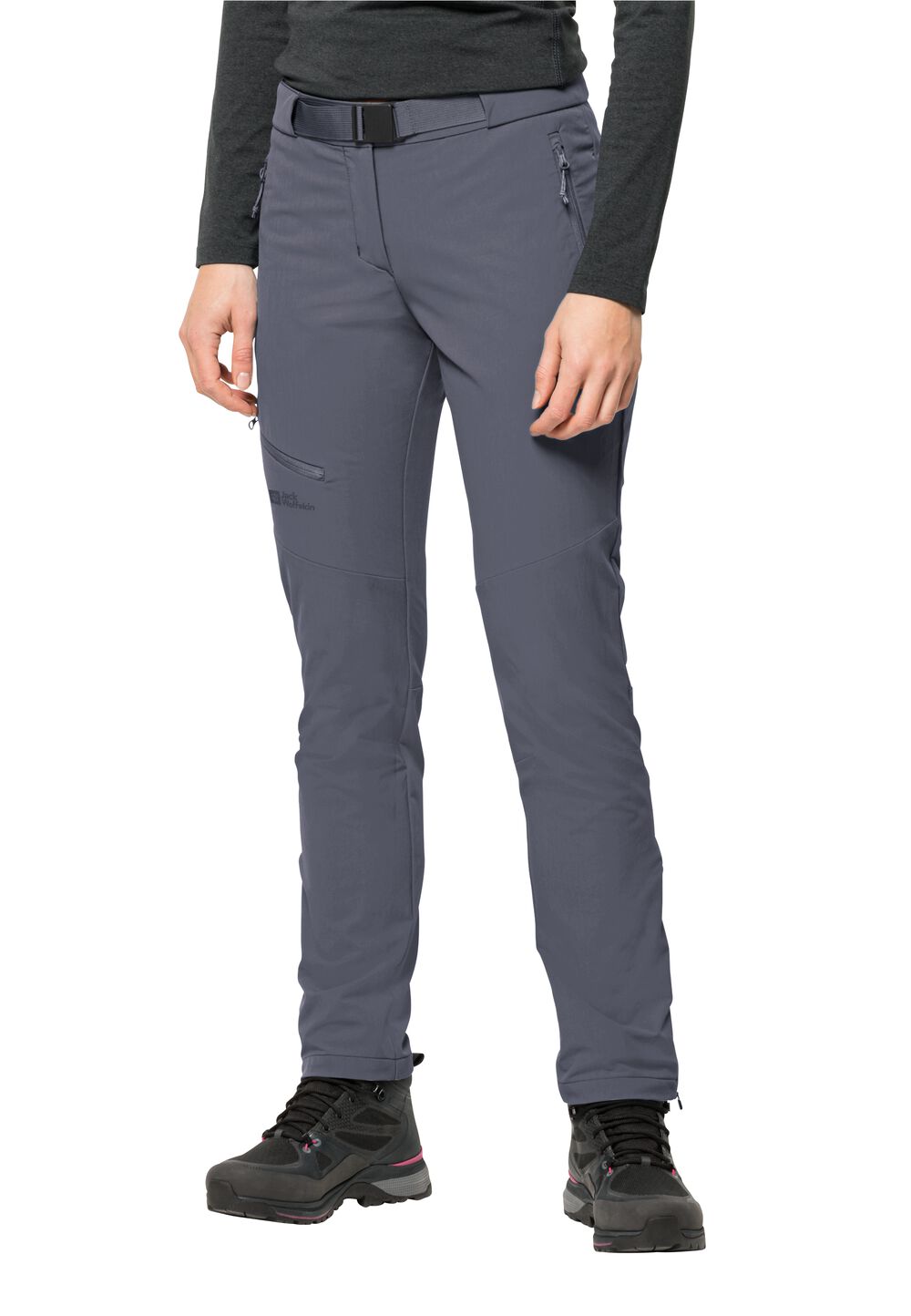 Jack Wolfskin Softshell-Wanderhose Damen Holdsteig Pants Women 38L dolphin dolphin Jack Wolfskin Softshell-Wanderhose Damen Holdsteig Pants Women 38L dolphin dolphin von Jack Wolfskin