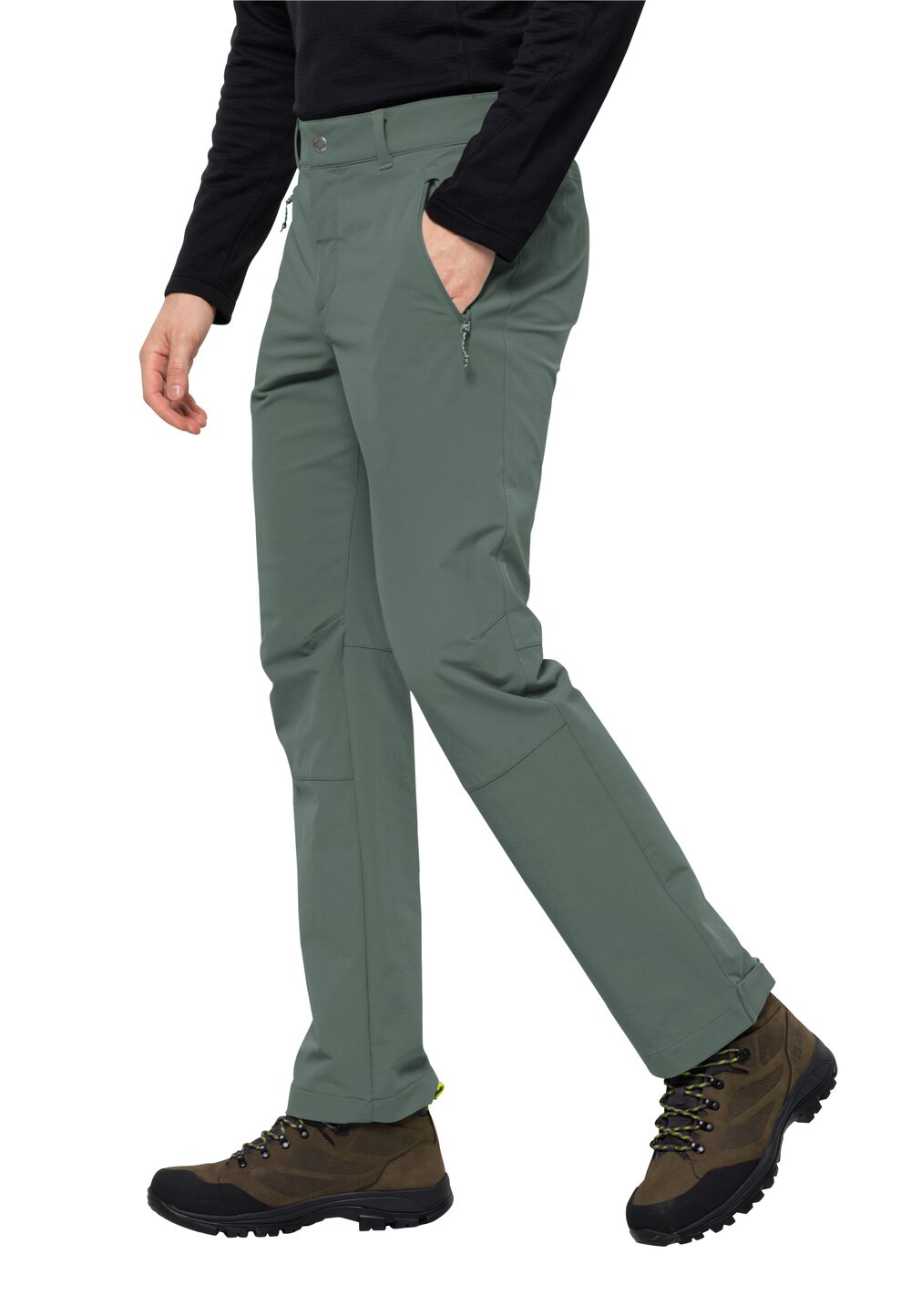 Jack Wolfskin Softshell-Wanderhose Herren Activate Extended Version Pants Men 50 hedge green hedge green von Jack Wolfskin