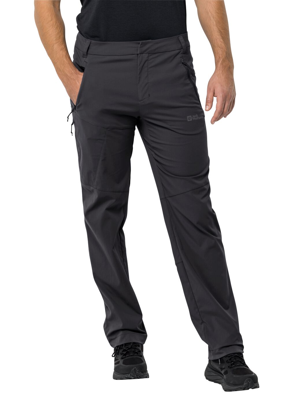 Jack Wolfskin Softshell-Wanderhose Herren Glastal Pants Men 50 schwarz black von Jack Wolfskin