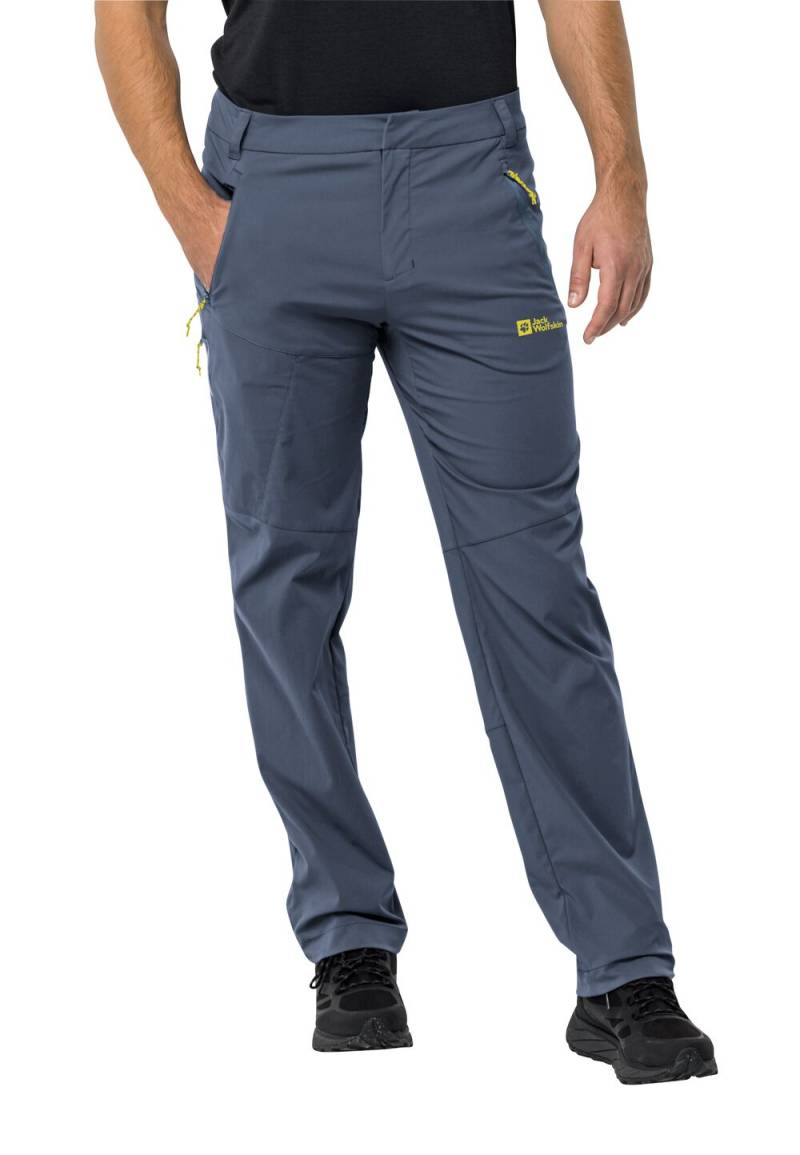 Jack Wolfskin Softshell-Wanderhose Herren Glastal Pants Men 56 evening sky Evening Sky von Jack Wolfskin