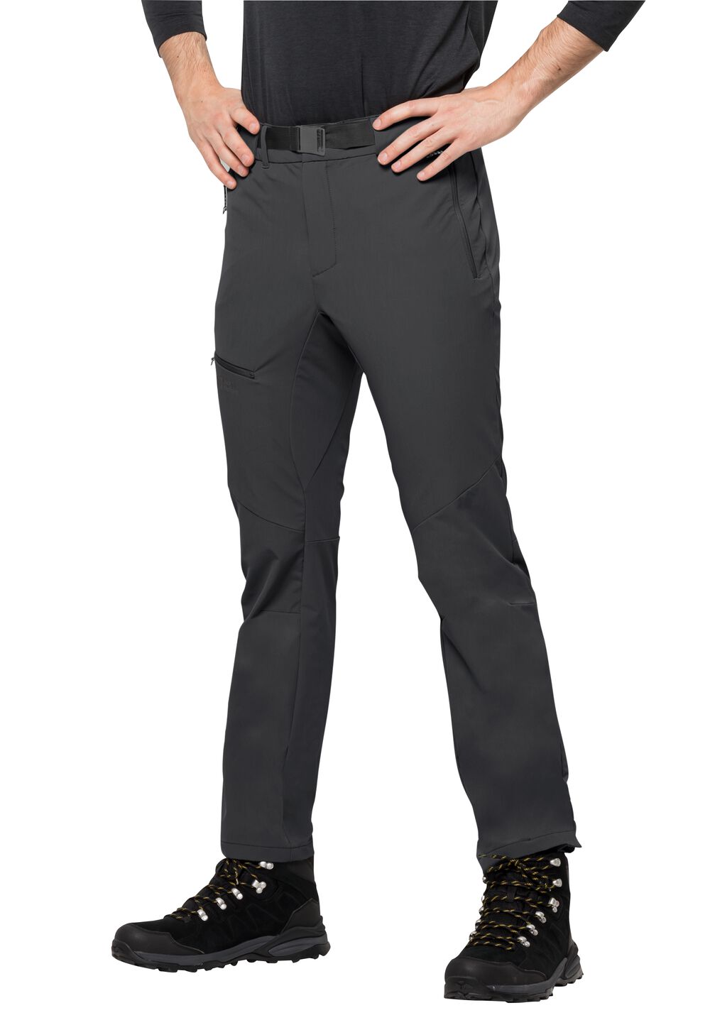 Jack Wolfskin Softshell-Wanderhose Herren Holdsteig Pants Men 46L schwarz black von Jack Wolfskin