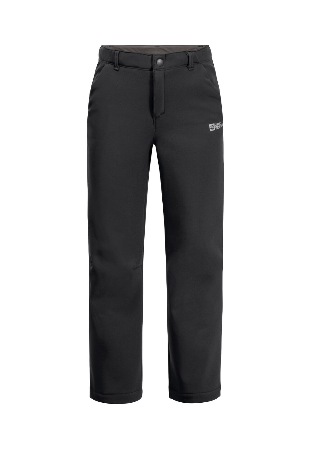 Jack Wolfskin Softshellhose Kinder Fourwinds Pants Kids 116 schwarz black von Jack Wolfskin