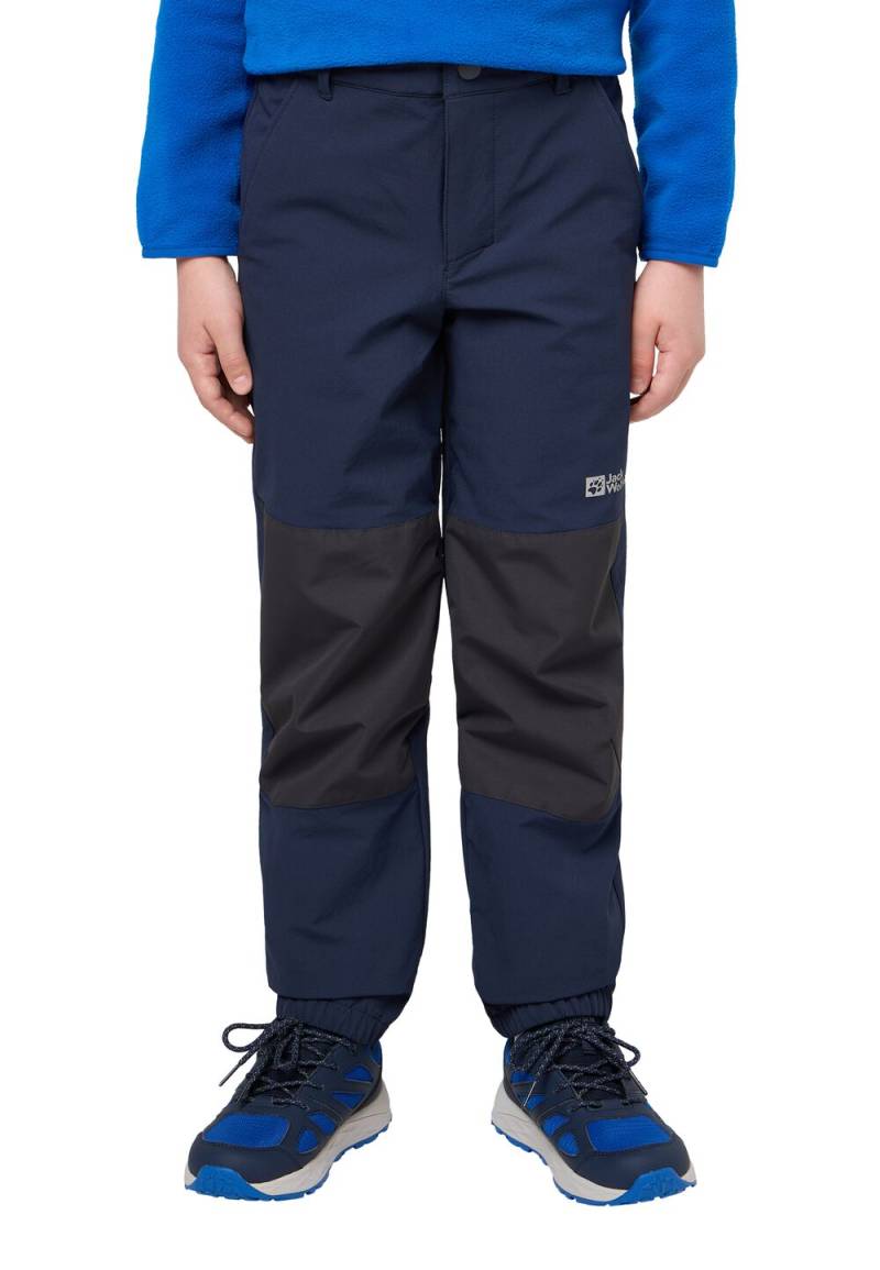 Jack Wolfskin Softshellhose Kinder Rascal Winter Pants Kids 152 blau night blue von Jack Wolfskin
