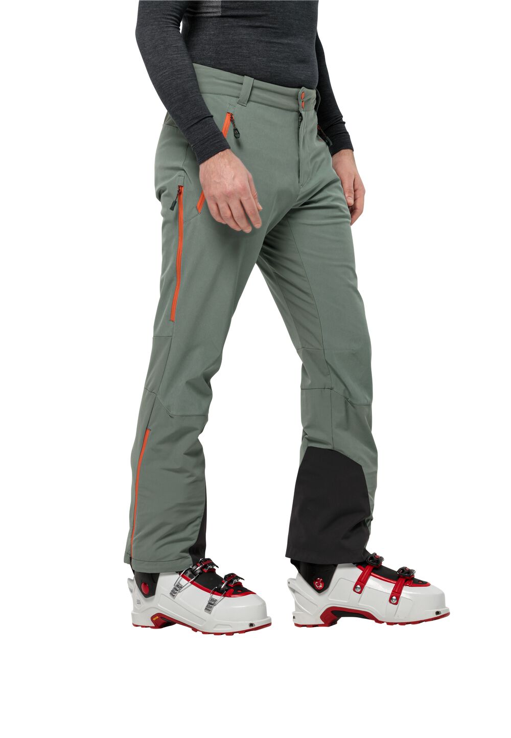 Jack Wolfskin Softshellhose für Skitouren Herren Alpspitze Tour Pants Men 52L hedge green hedge green von Jack Wolfskin