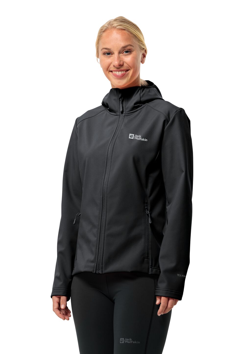 Jack Wolfskin Softshelljacke Damen Bornberg Hoody Women M schwarz black von Jack Wolfskin