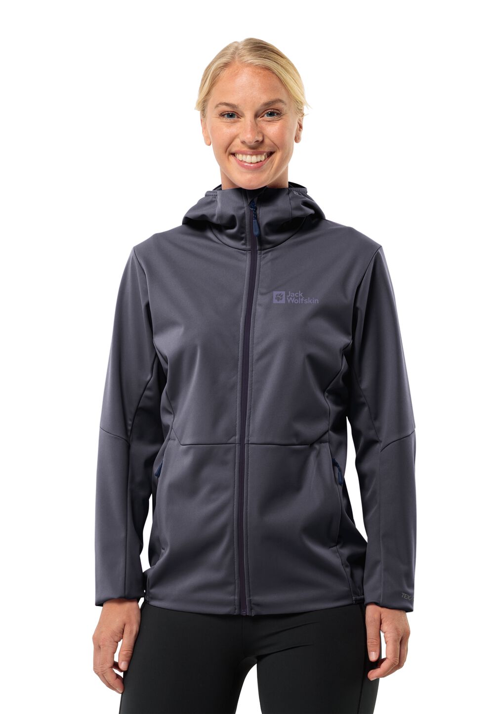 Jack Wolfskin Softshelljacke Damen Feldberg Hoody Women L graphite graphite von Jack Wolfskin