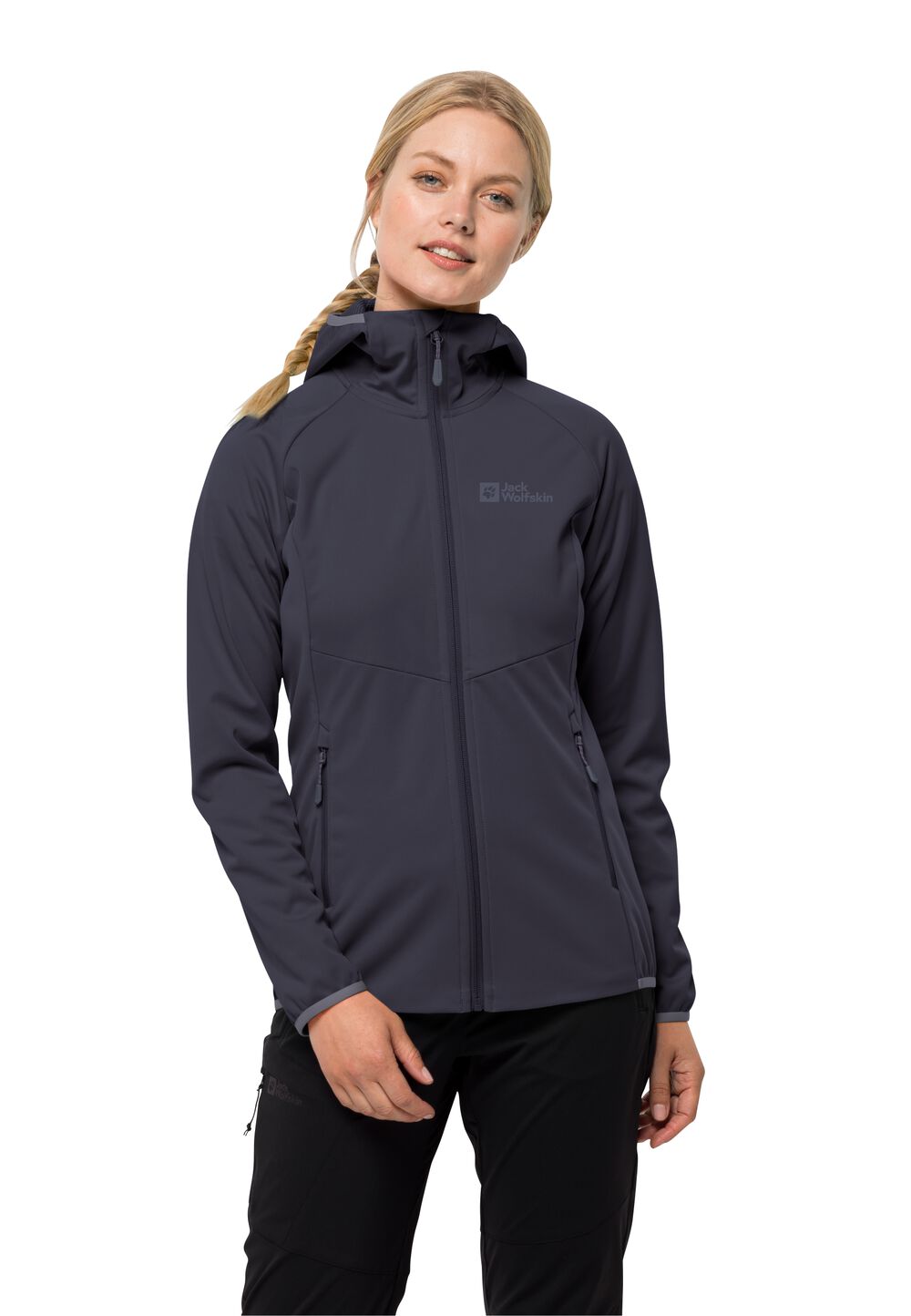 Jack Wolfskin Softshelljacke Damen GO Hike Softshell Women M graphite graphite von Jack Wolfskin