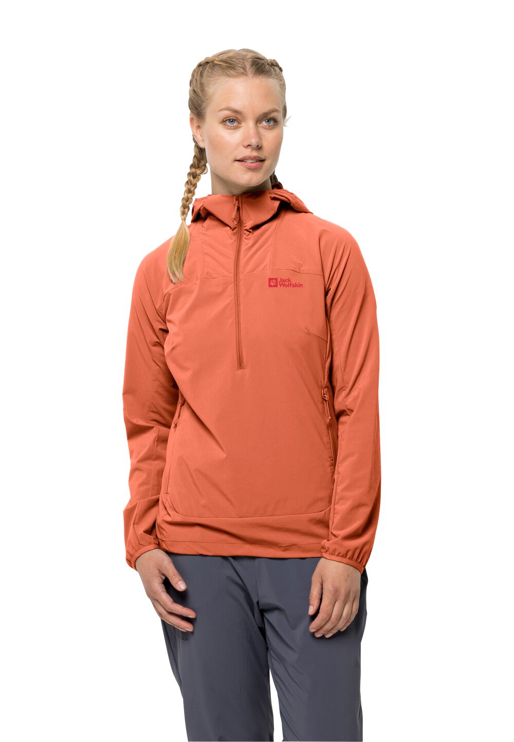 Jack Wolfskin Softshelljacke Damen Prelight Overhead Women XS guave guave von Jack Wolfskin