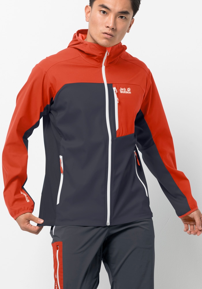 Jack Wolfskin Softshelljacke »EAGLE PEAK II SOFTSHELL M«, mit Kapuze von Jack Wolfskin