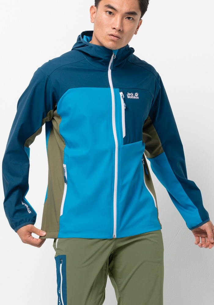 Jack Wolfskin Softshelljacke »EAGLE PEAK II SOFTSHELL M«, mit Kapuze von Jack Wolfskin