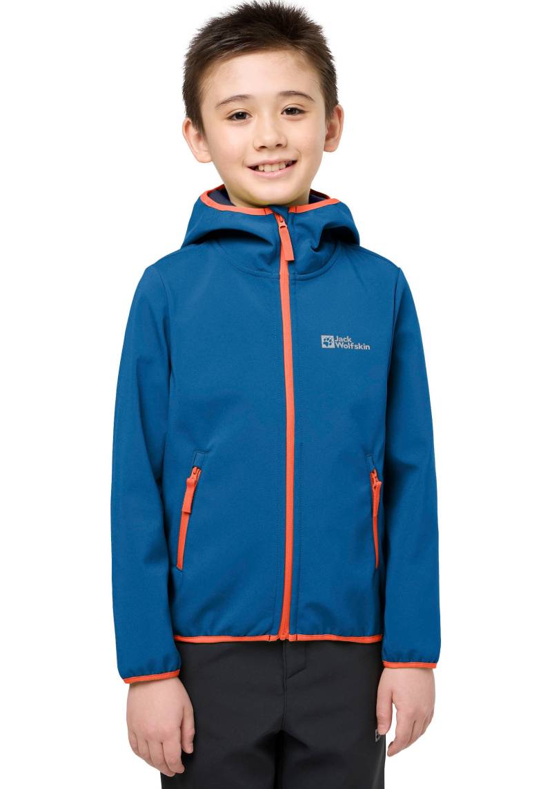 Jack Wolfskin Softshelljacke »FOURWINDS JACKET für Kinder«, mit Kapuze von Jack Wolfskin