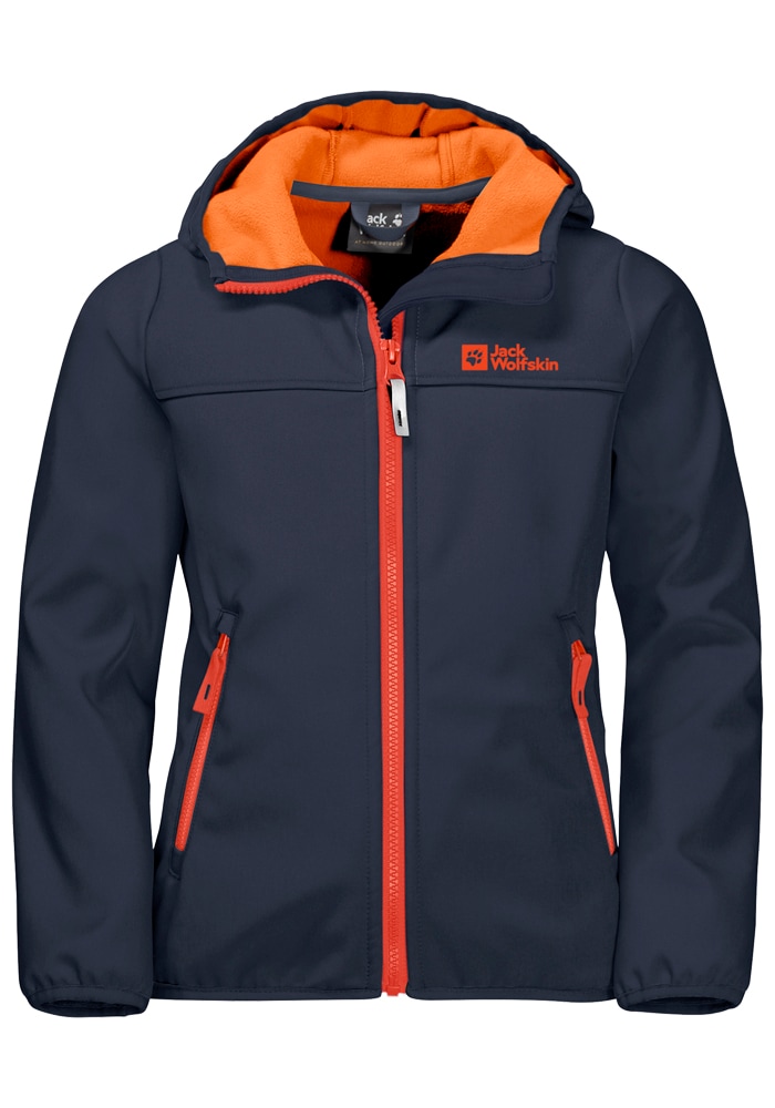 Jack Wolfskin Softshelljacke »FOURWINDS JACKET KIDS«, mit Kapuze von Jack Wolfskin