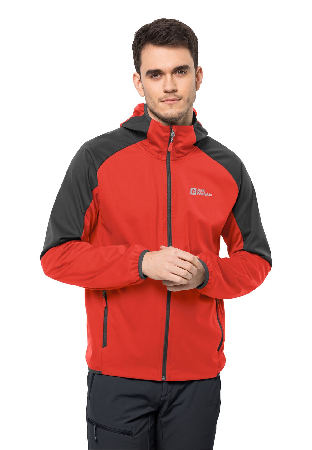 Jack Wolfskin Softshelljacke Herren Feldberg Hoody Men M rot strong red von Jack Wolfskin