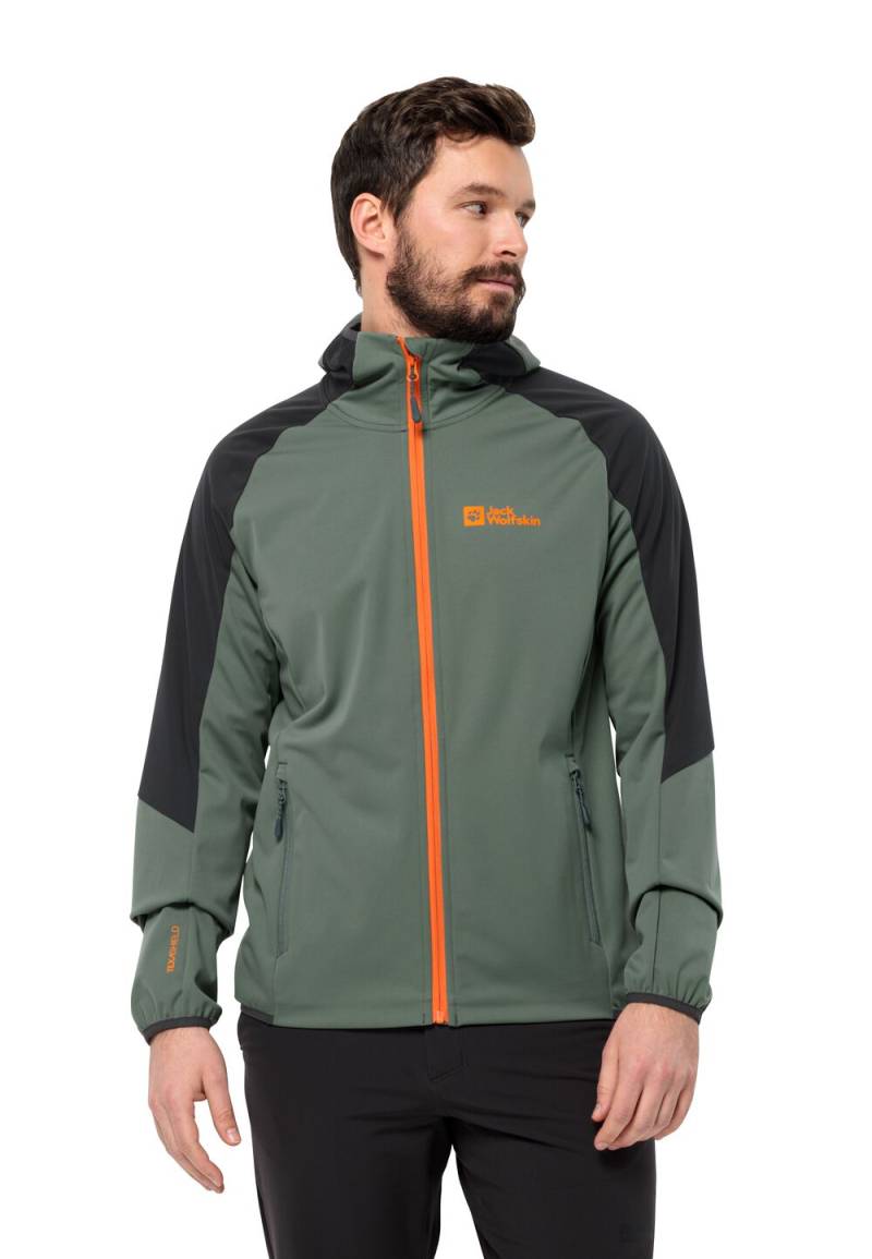 Jack Wolfskin Softshelljacke Herren Feldberg Hoody Men XXL hedge green Hedge Green von Jack Wolfskin