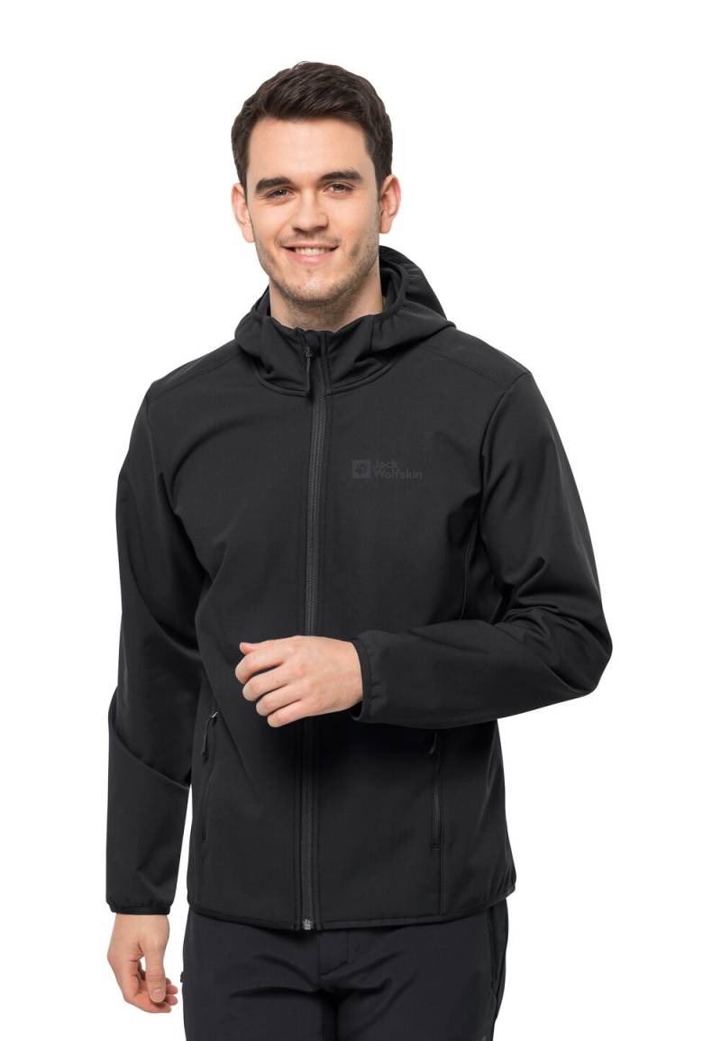 Jack Wolfskin Softshelljacke Herren Bornberg Hoody Men 3XL schwarz black von Jack Wolfskin