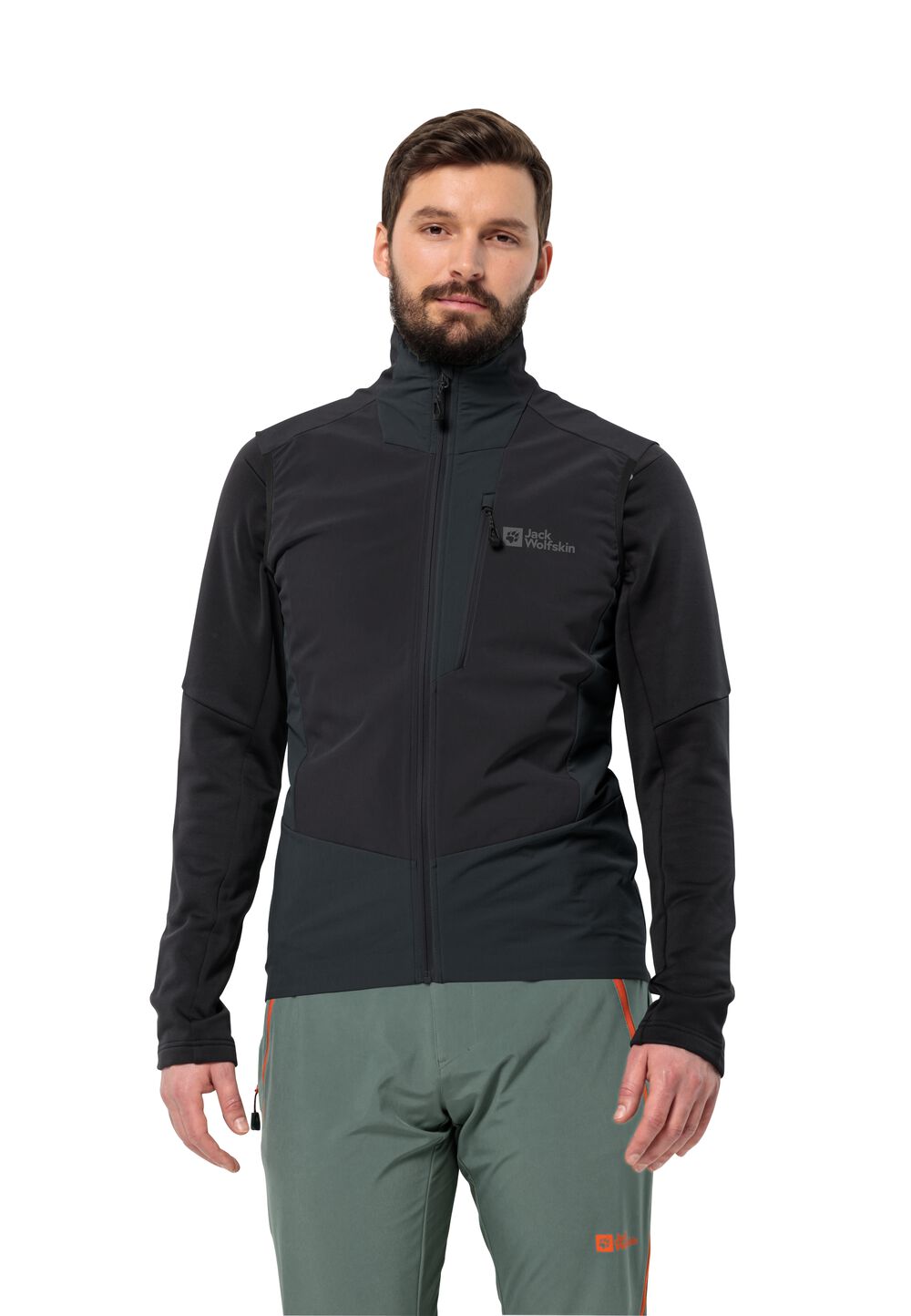 Jack Wolfskin Softshellweste mit RECCO® Ortungssystem Herren Alpspitze Vest Men XL phantom phantom von Jack Wolfskin