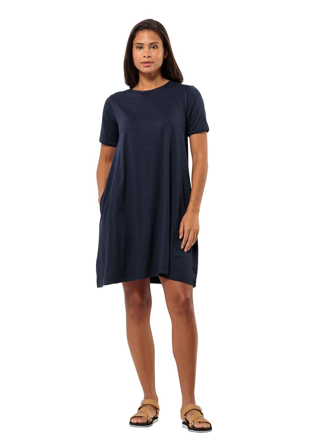 Jack Wolfskin Sommerkleid Damen Travel Dress S blau night blue von Jack Wolfskin