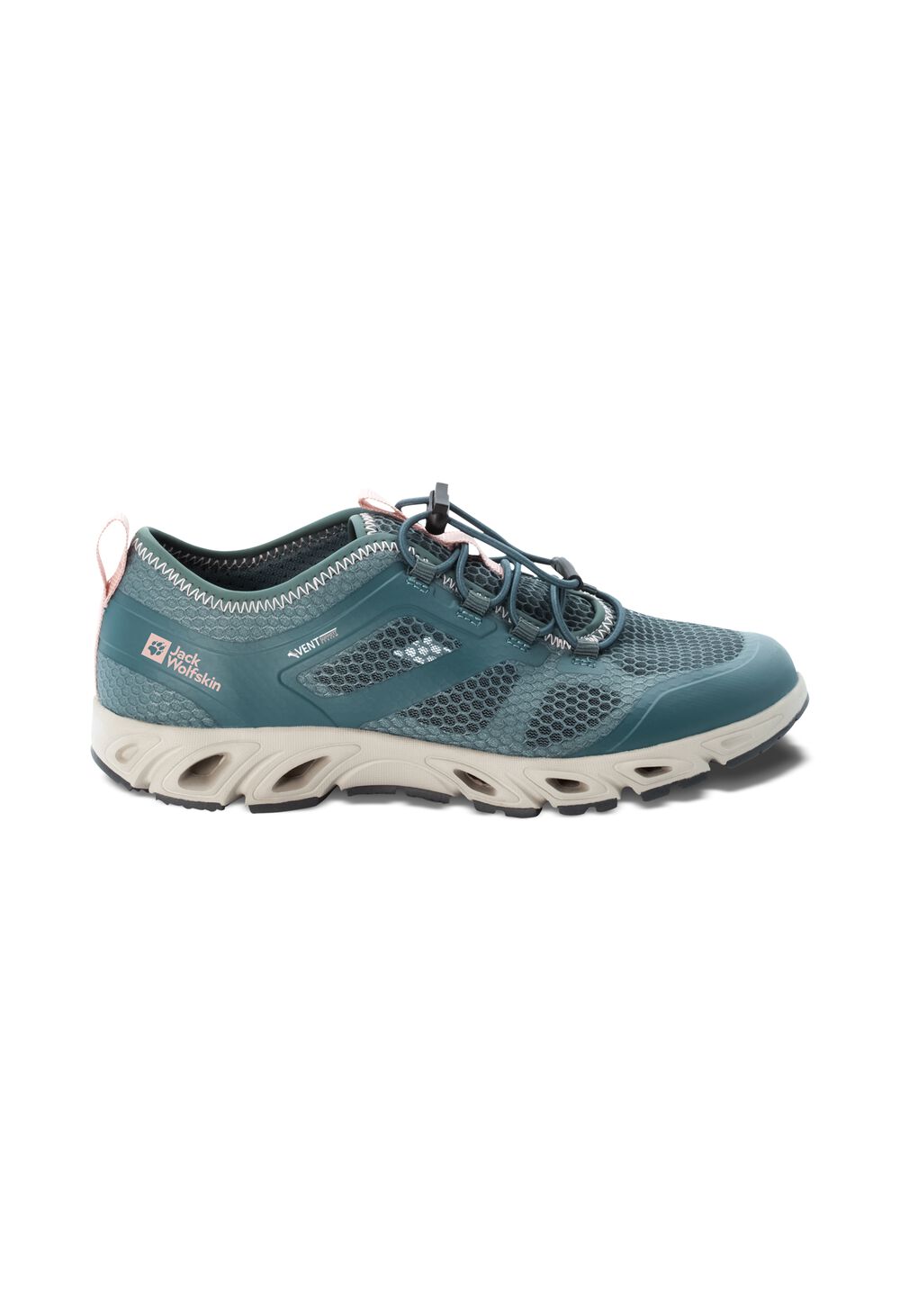 Jack Wolfskin Sommerschuhe Damen Breezer Vent Support System Low Women 36 blau bluish grey / rose von Jack Wolfskin