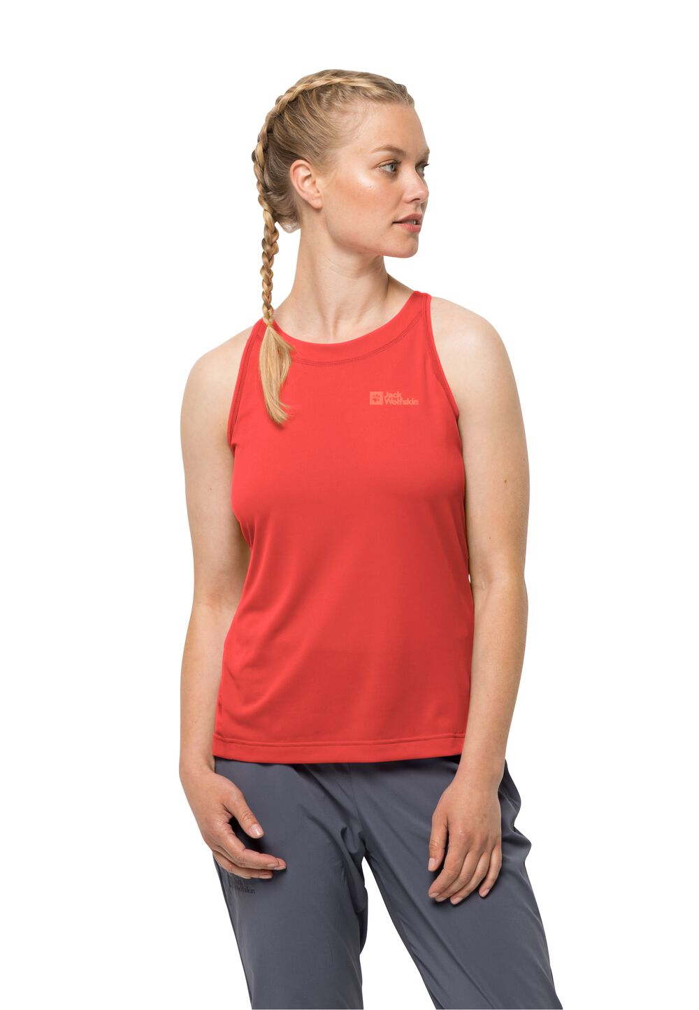 Jack Wolfskin Sport Top Damen Prelight Tank Women L tango orange tango orange von Jack Wolfskin