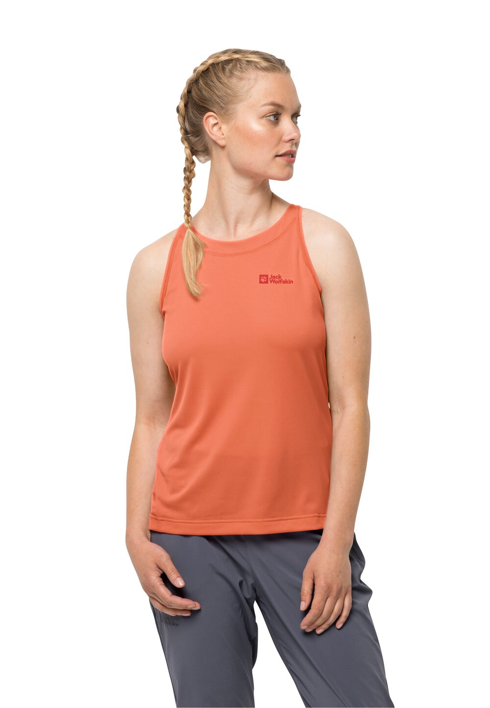 Jack Wolfskin Sport Top Damen Prelight Tank Women XS guave guave von Jack Wolfskin