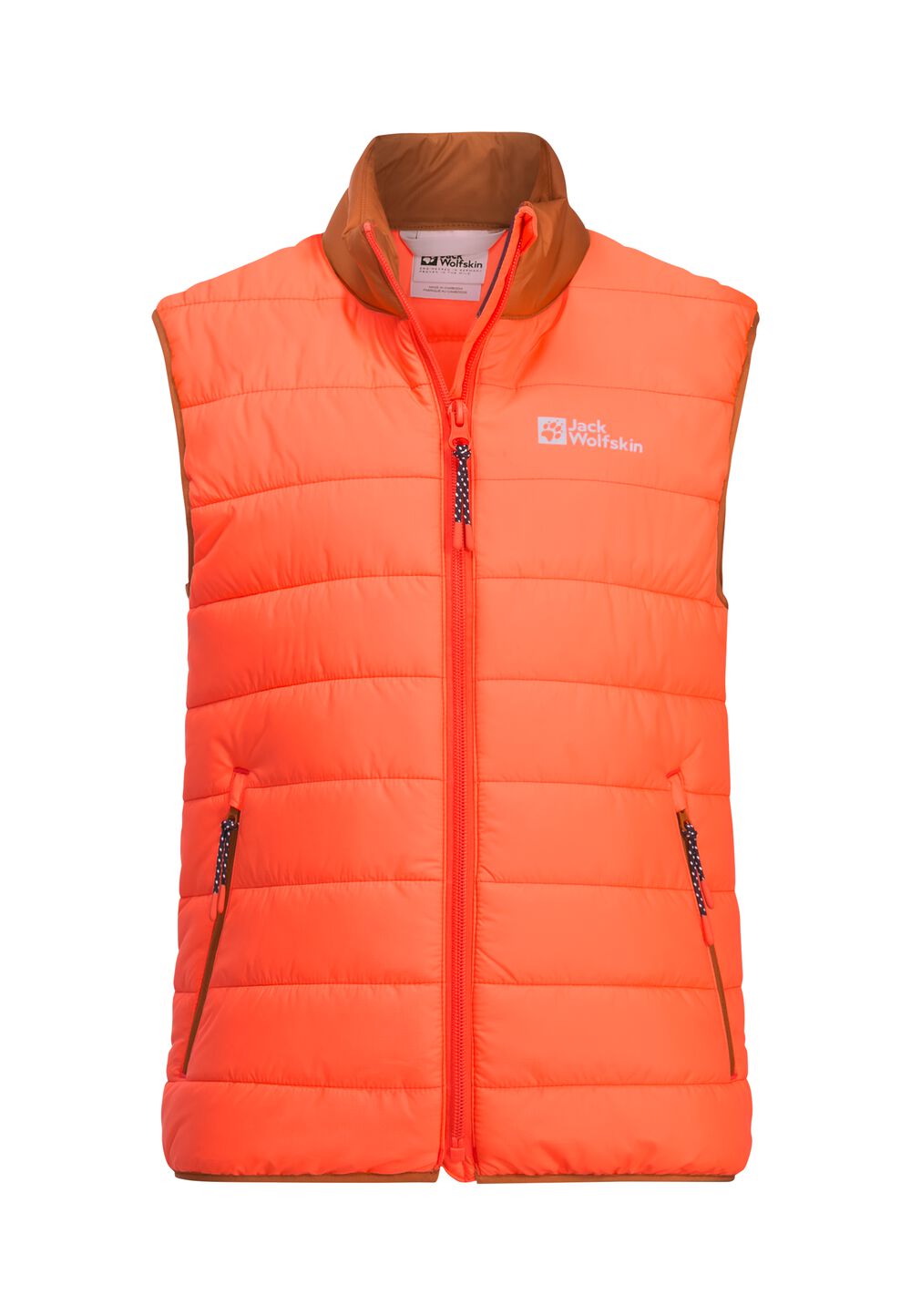 Jack Wolfskin Steppweste Kinder Zenon Vest Kids 164 fuzzy orange fuzzy orange von Jack Wolfskin