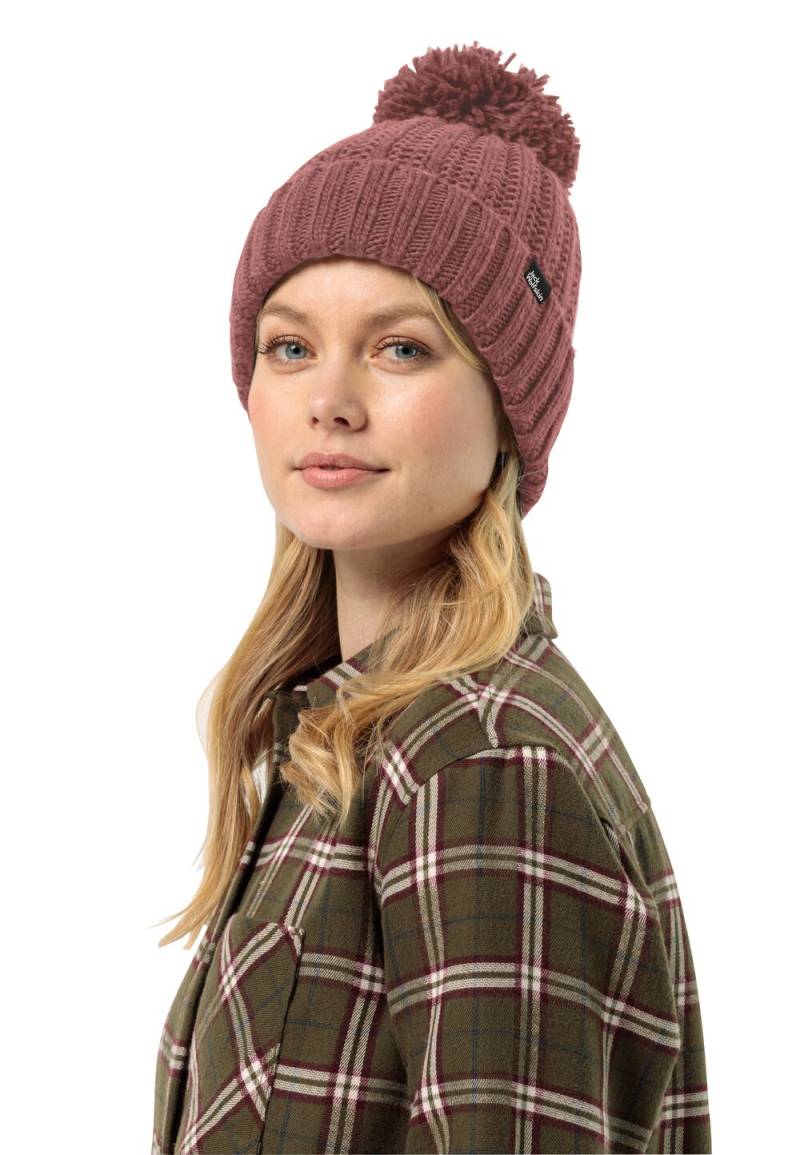 Jack Wolfskin Strickmütze Damen Highloft Knit Beanie Women S afterglow afterglow von Jack Wolfskin