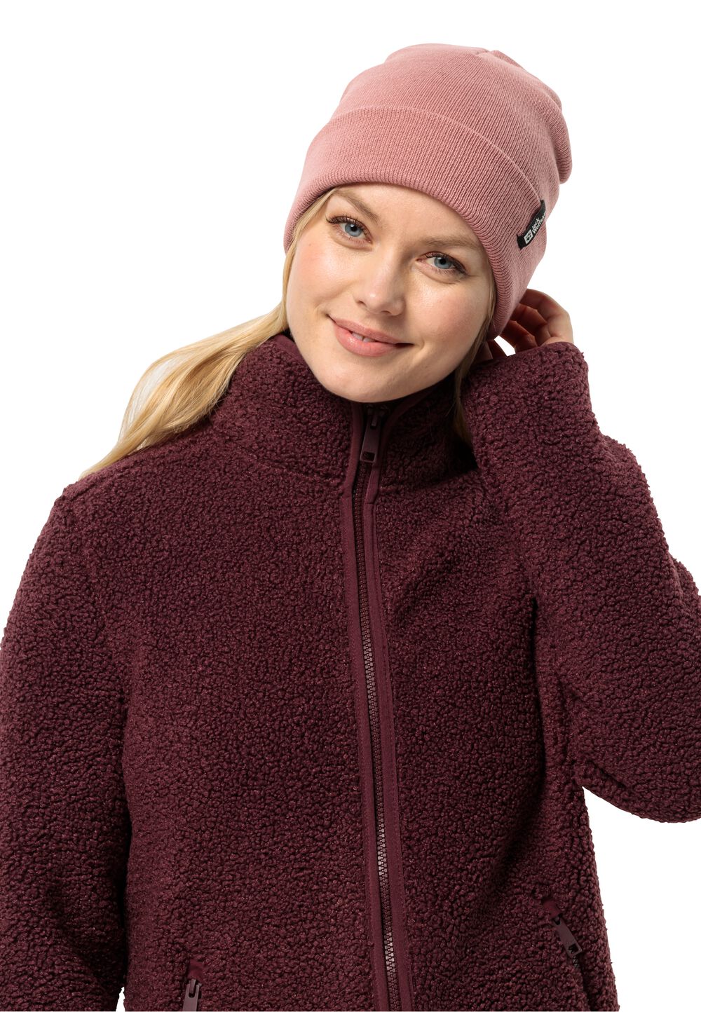 Jack Wolfskin Strickmütze Rib Beanie one size blush powder blush powder von Jack Wolfskin