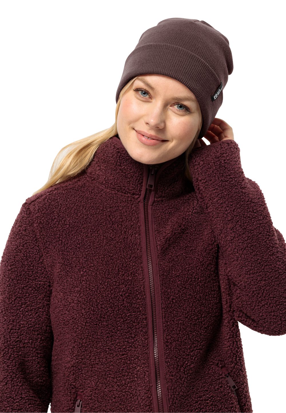 Jack Wolfskin Strickmütze Rib Beanie one size boysenberry boysenberry von Jack Wolfskin