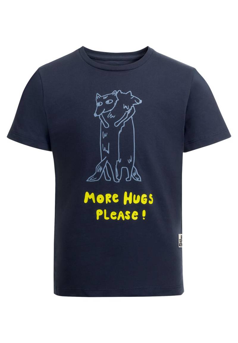 Jack Wolfskin T-Shirt aus Biobaumwolle Kinder More Hugs T-Shirt Kids 176 blau night blue von Jack Wolfskin