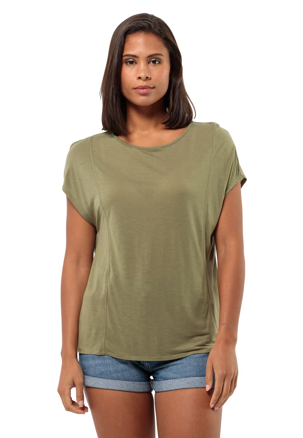 Jack Wolfskin T-Shirt Damen Mola T-Shirt Women S braun bay leaf von Jack Wolfskin