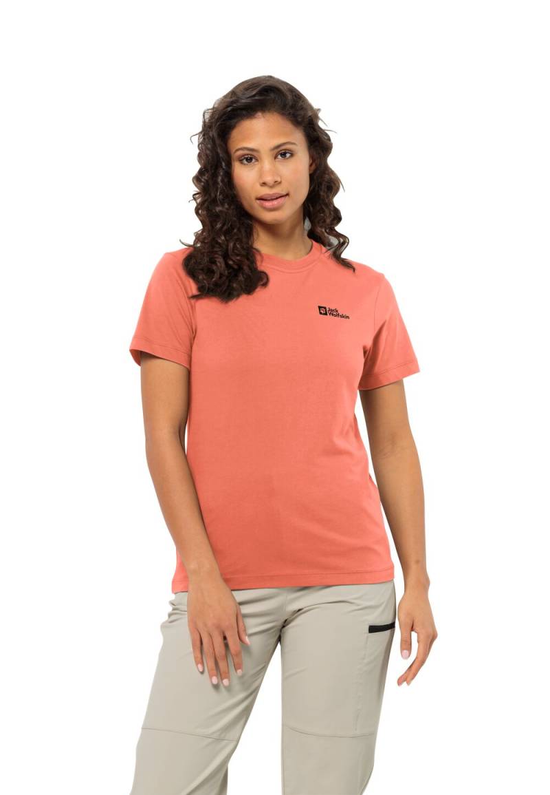 Jack Wolfskin T-Shirt aus Bio-Baumwolle Damen Essential T-Shirt Women XL warm amber warm amber von Jack Wolfskin