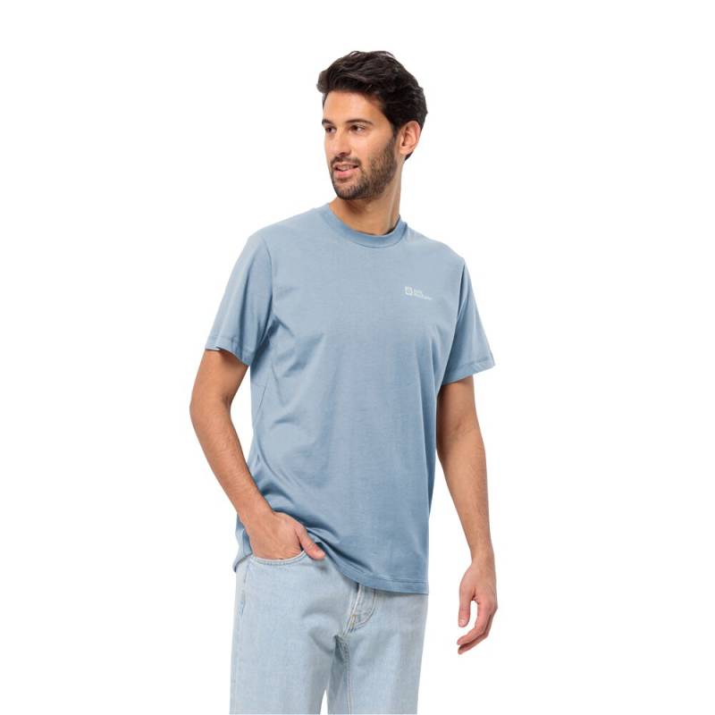 Jack Wolfskin T-Shirt aus Bio-Baumwolle Herren Essential T-Shirt Men 2XL blue fog blue fog von Jack Wolfskin