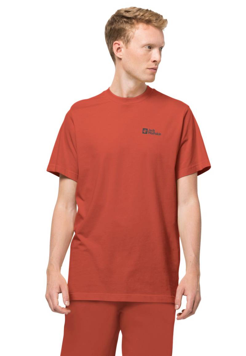 Jack Wolfskin T-Shirt aus Bio-Baumwolle Herren Essential T-Shirt Men L intense rust intense rust von Jack Wolfskin