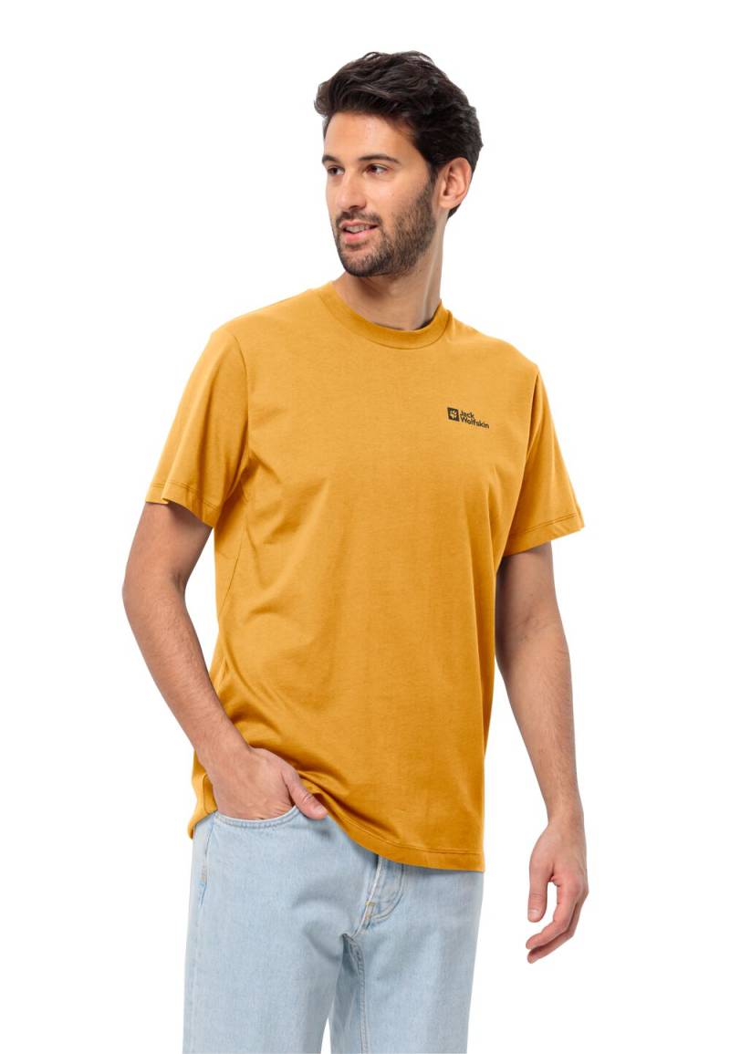 Jack Wolfskin T-Shirt aus Bio-Baumwolle Herren Essential T-Shirt Men M mustard mustard von Jack Wolfskin