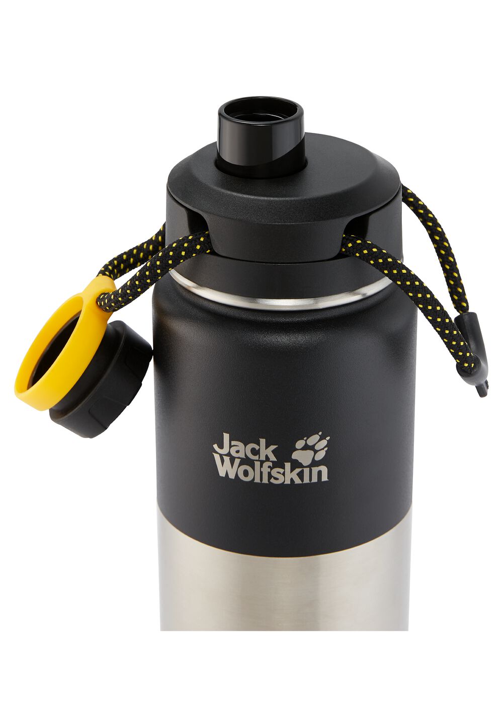 Jack Wolfskin Thermoskanne 0.75 Liter Karoo 0.75 one size schwarz black von Jack Wolfskin