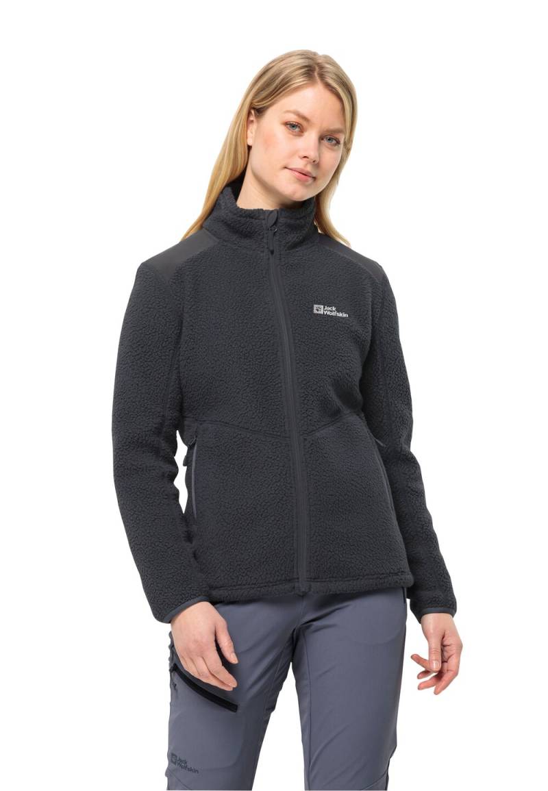 Jack Wolfskin Trekking-Fleecejacke Damen Kammweg Pile FZ Women 2XL phantom Phantom von Jack Wolfskin