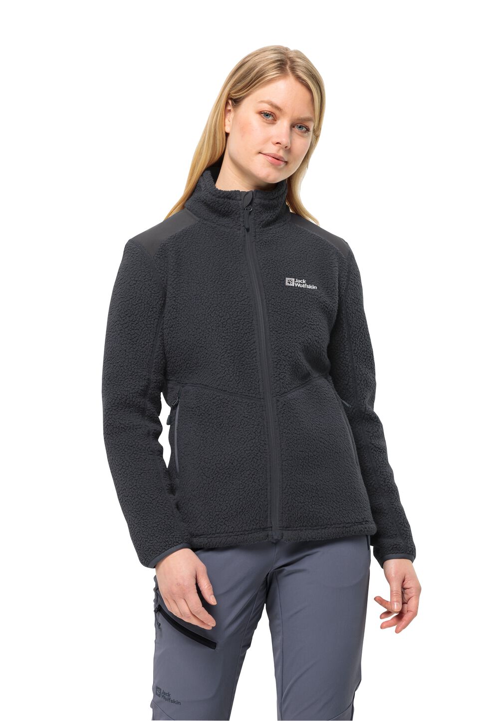 Jack Wolfskin Trekking-Fleecejacke Damen Kammweg Pile FZ Women M phantom Phantom Jack Wolfskin Trekking-Fleecejacke Damen Kammweg Pile FZ Women M phantom Phantom von Jack Wolfskin