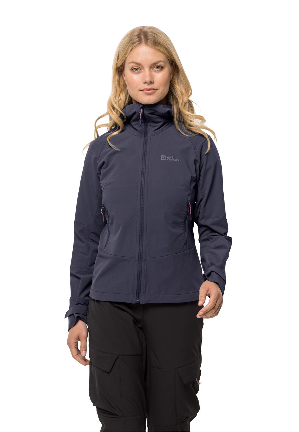 Jack Wolfskin Trekking-Softshelljacke Damen Kammweg Jacket Women L graphite graphite von Jack Wolfskin