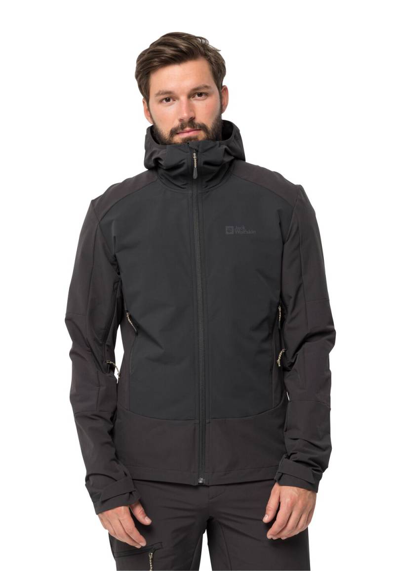 Jack Wolfskin Trekking-Softshelljacke Herren Kammweg Jacket Men XXXL phantom Phantom von Jack Wolfskin