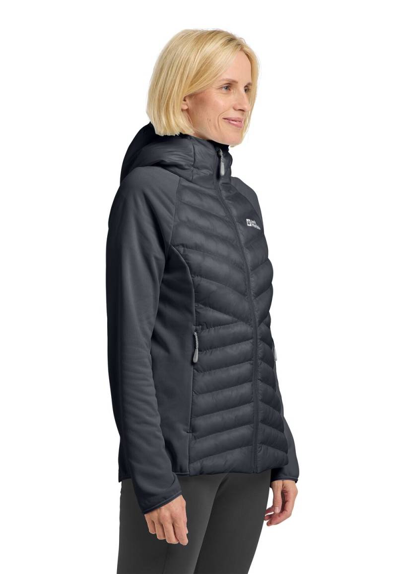 Jack Wolfskin Übergangsjacke Damen Routeburn Pro Hybrid Women L graphite / cool grey Graphite / Cool Grey von Jack Wolfskin