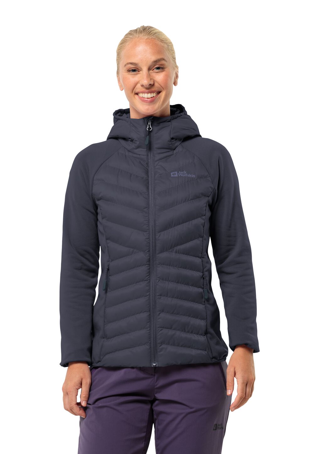 Jack Wolfskin Übergangsjacke Damen Routeburn Pro Hybrid Women XS graphite graphite von Jack Wolfskin