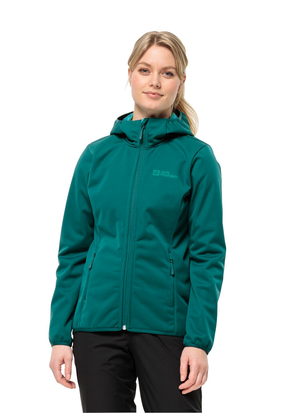 Jack Wolfskin Übergangsjacke Damen Windhain Hoody Women L sea green sea green von Jack Wolfskin