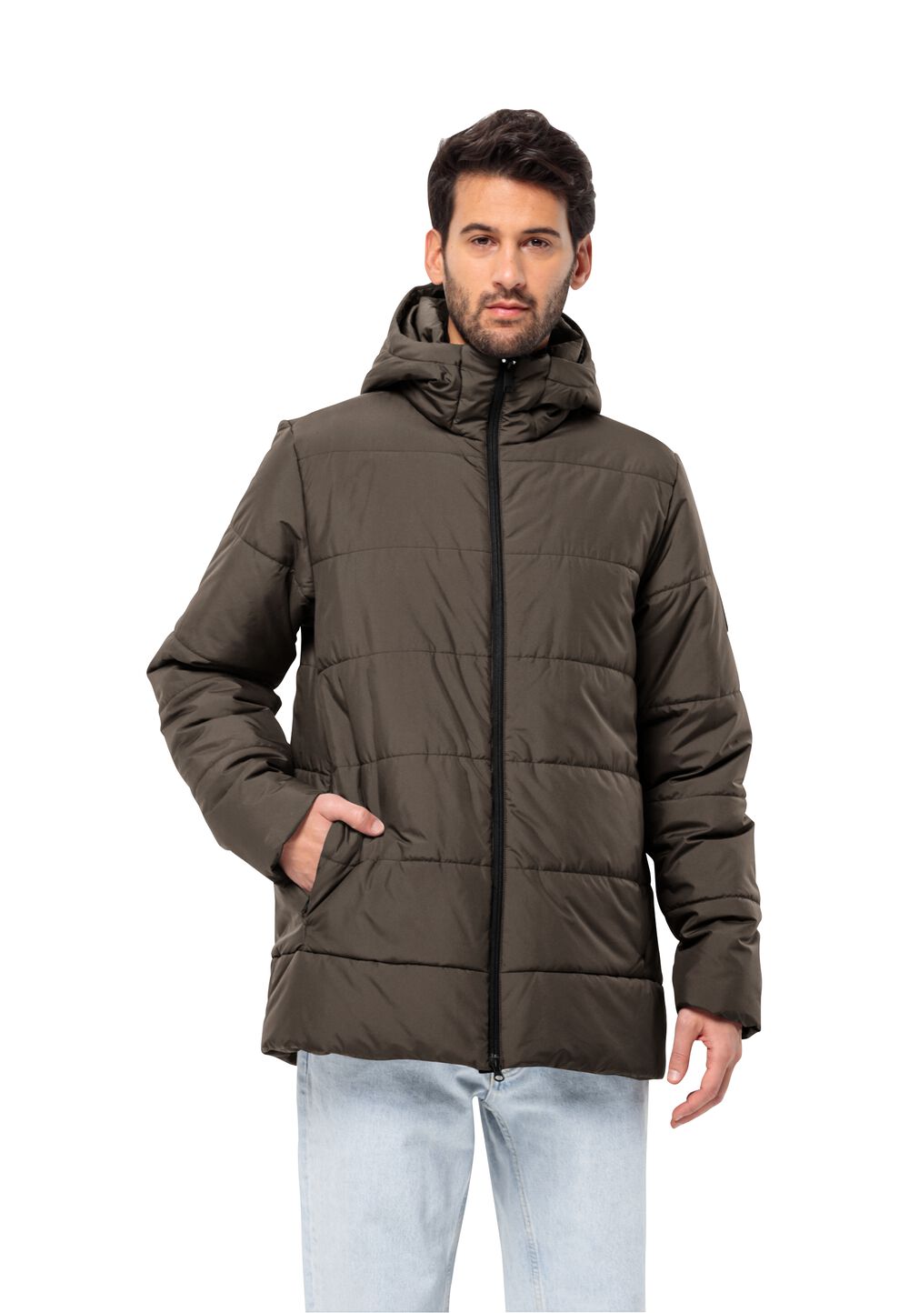 Jack Wolfskin Übergangsjacke Herren Deutzer Long Jacket Men L cold coffee cold coffee von Jack Wolfskin