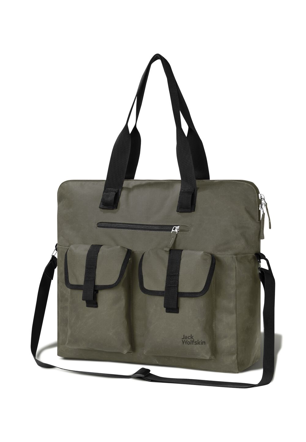 Jack Wolfskin Umhängetasche Traveltopia Shopper 26 one size dusty olive dusty olive von Jack Wolfskin