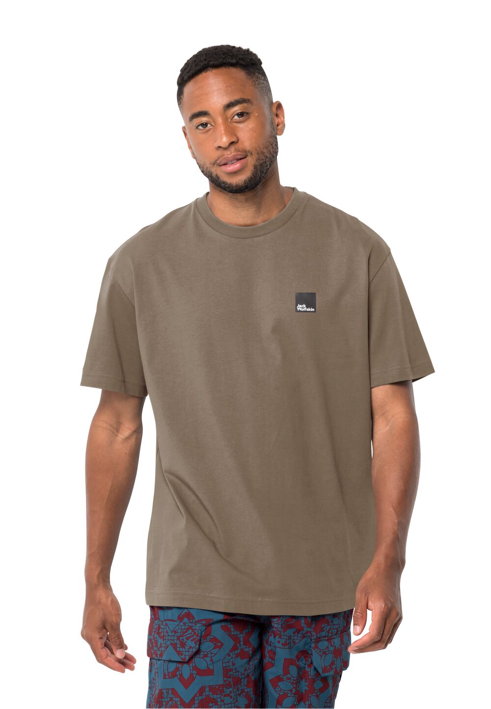 Jack Wolfskin Unisex T-shirt aus Bio-Baumwolle Eschenheimer T-Shirt M chestnut chestnut von Jack Wolfskin