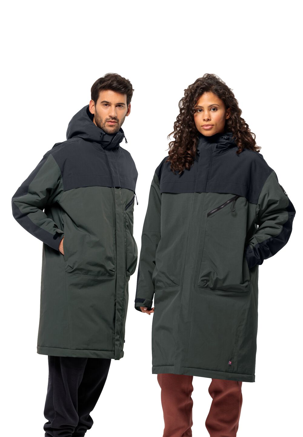 Jack Wolfskin Unisex Wasserdichter Wintermantel Heumarkt 2L Parka S grau slate green von Jack Wolfskin