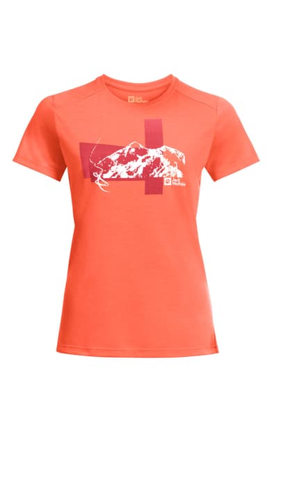Jack Wolfskin Vonnan Graphic T-Shirt orange von Jack Wolfskin