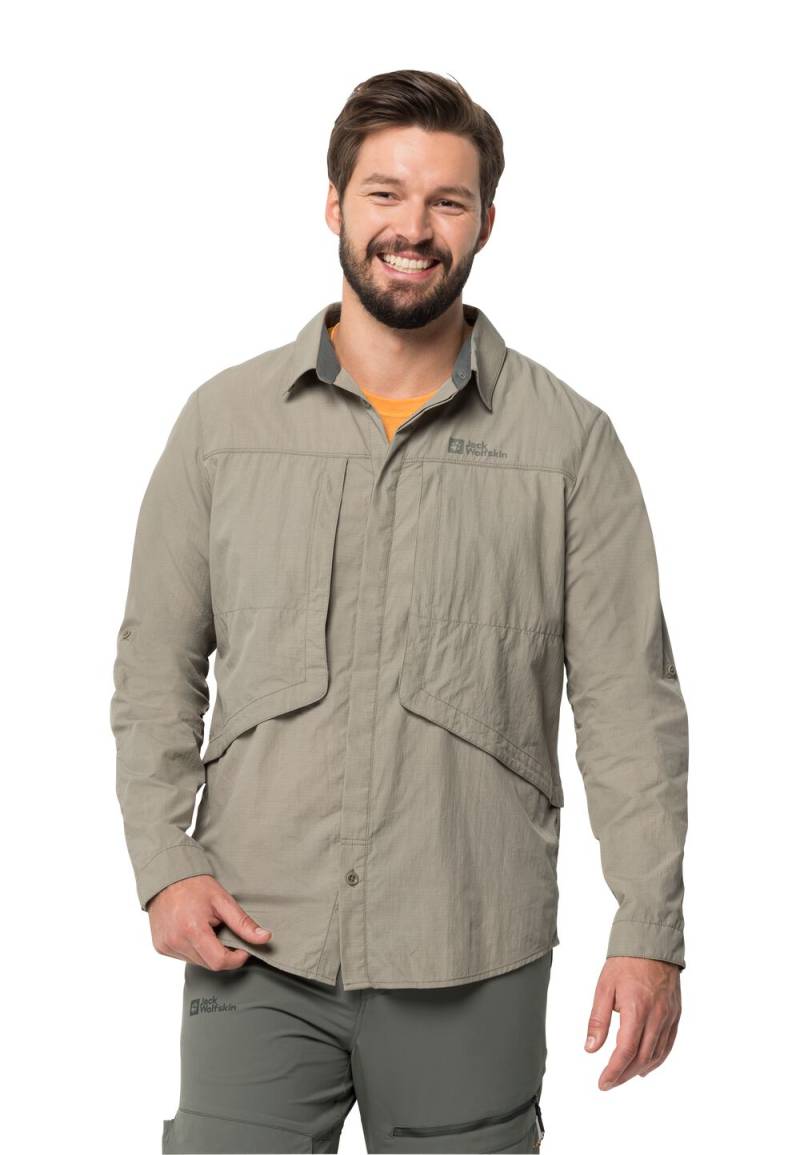 Jack Wolfskin Diskovera LS Shirt Men XL misty green misty green von Jack Wolfskin
