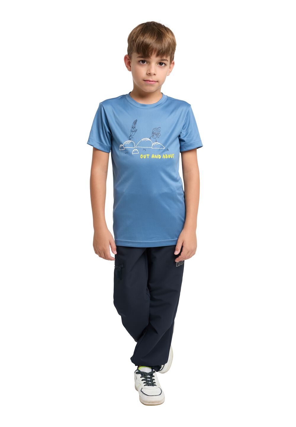 Jack Wolfskin Wanderhose Kinder Turbulence Pants Kids 140 blau night blue von Jack Wolfskin